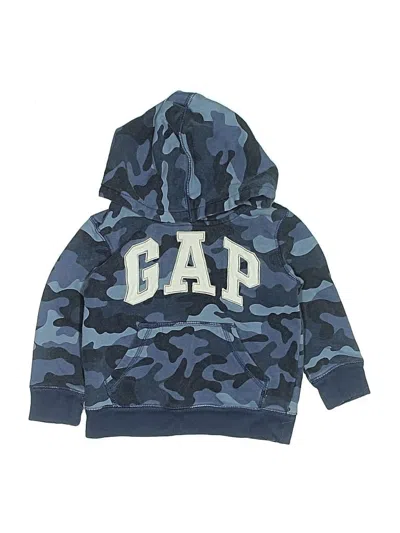 Pre-owned Baby Gap Kids' Pullover Hoodie In Blue