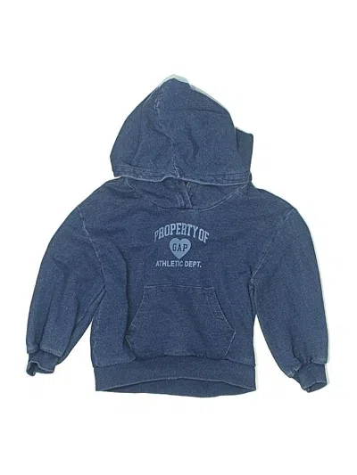 Pre-owned Baby Gap Kids' Pullover Hoodie In Blue