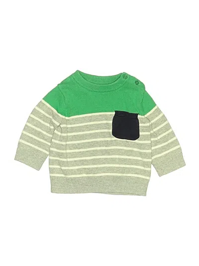Pre-owned Baby Gap Babies' Pullover Sweater In Green