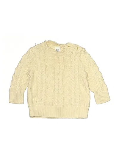 Pre-owned Baby Gap Babies' Pullover Sweater In Yellow