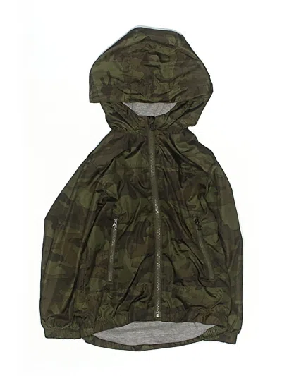 Pre-owned Baby Gap Kids' Raincoat In Green