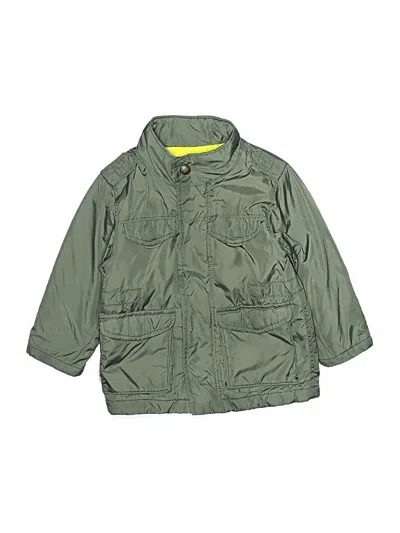Pre-owned Baby Gap Kids' Raincoat In Green