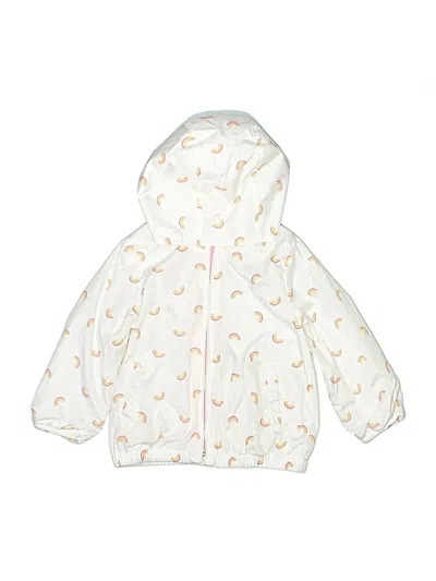 Pre-owned Baby Gap Kids' Raincoat In White