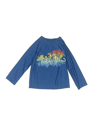 Pre-owned Baby Gap Kids' Rash Guard In Blue