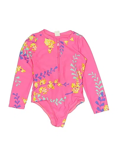 Pre-owned Baby Gap Kids' Rash Guard In Pink