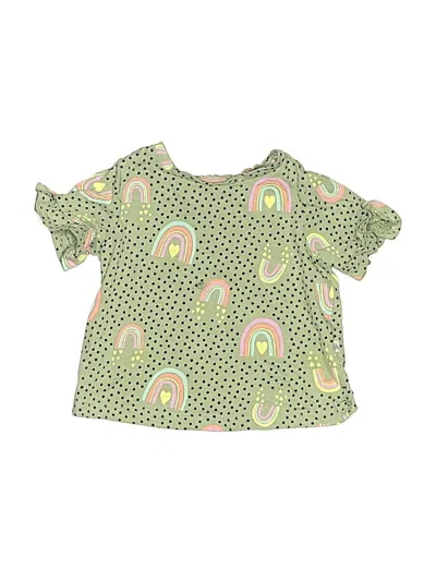 Pre-owned Baby Gap Babies' Short Sleeve Blouse In Green