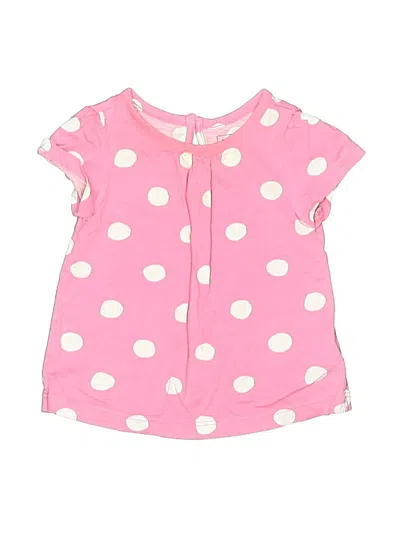 Pre-owned Baby Gap Babies' Short Sleeve Blouse In Pink
