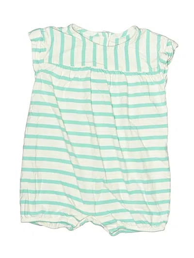 Pre-owned Baby Gap Kids' Short Sleeve Onesie In Green