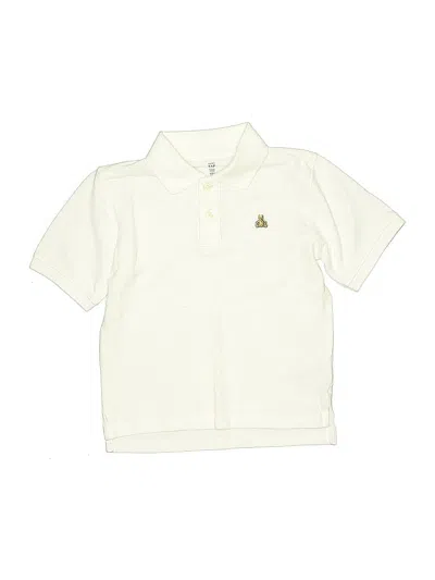 Pre-owned Baby Gap Kids' Short Sleeve Polo Shirt In White