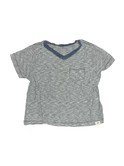 Pre-owned Baby Gap Kids' Short Sleeve T-shirt In Gray