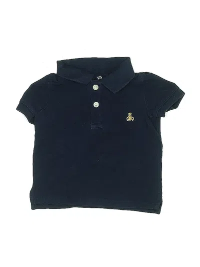 Pre-owned Baby Gap Kids' Short Sleeve Top Blue Collared Neckline Tops