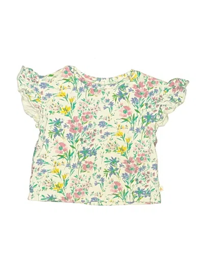 Pre-owned Baby Gap Kids' Short Sleeve T-shirt In Ivory
