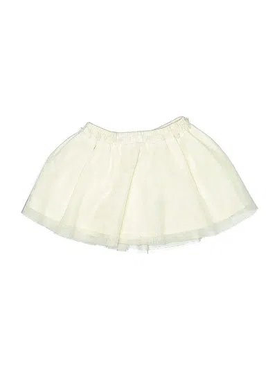 Pre-owned Baby Gap Kids' Skirt In White
