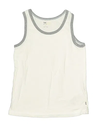 Pre-owned Baby Gap Kids' Sleeveless T-shirt In White