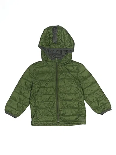 Pre-owned Baby Gap Kids' Snow Jacket In Green