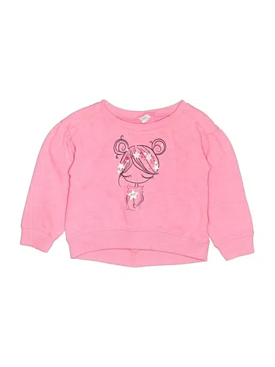 Pre-owned Baby Gap Kids' Sweatshirt In Pink