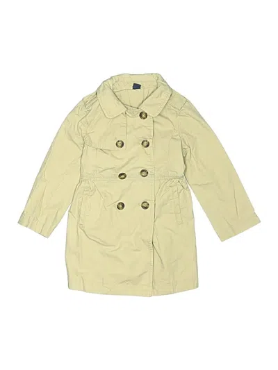Pre-owned Baby Gap Kids' Trenchcoat In Yellow