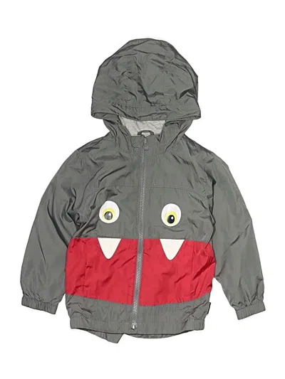 Pre-owned Baby Gap Kids' Windbreaker Jacket In Gray