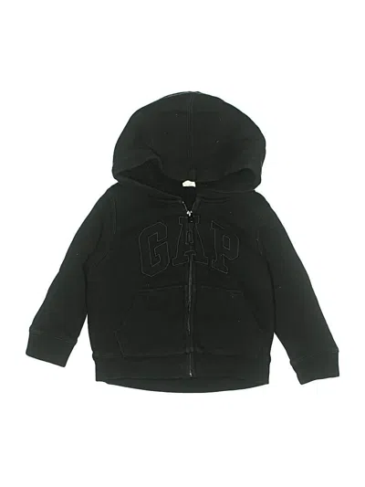 Pre-owned Baby Gap Kids' Zip Up Hoodie In Black