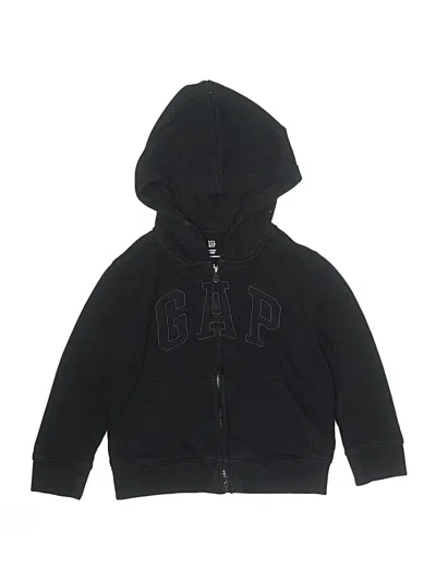 Pre-owned Baby Gap Kids' Zip Up Hoodie In Black