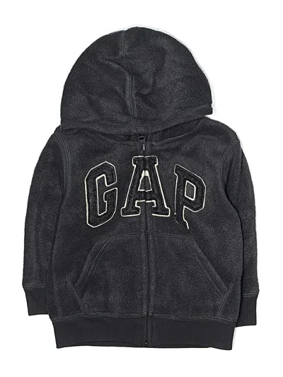 Pre-owned Baby Gap Kids' Zip Up Hoodie In Black