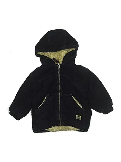 Pre-owned Baby Gap Kids' Zip Up Hoodie In Black