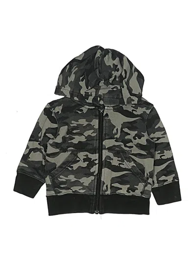 Pre-owned Baby Gap Kids' Zip Up Hoodie In Black