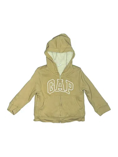 Pre-owned Baby Gap Kids' Zip Up Hoodie In Brown