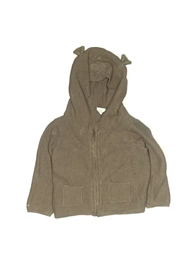 Pre-owned Baby Gap Kids' Zip Up Hoodie In Brown