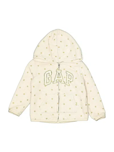 Pre-owned Baby Gap Kids' Zip Up Hoodie In Gold