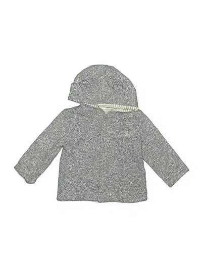 Pre-owned Baby Gap Babies' Zip Up Hoodie In Gray
