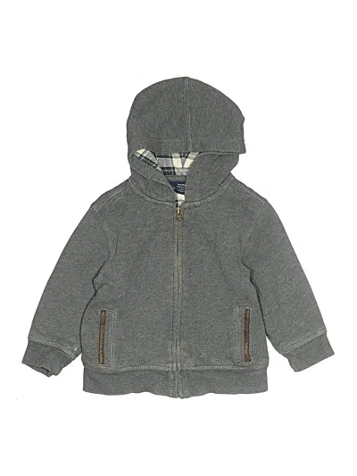 Pre-owned Baby Gap Kids' Zip Up Hoodie In Gray