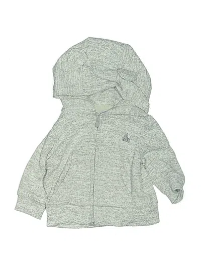 Pre-owned Baby Gap Babies' Zip Up Hoodie In Gray