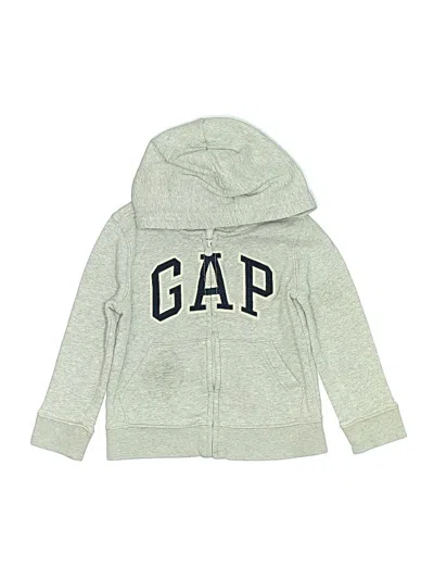 Pre-owned Baby Gap Kids' Zip Up Hoodie In Gray