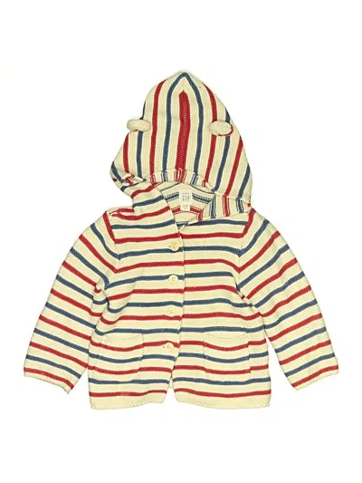 Pre-owned Baby Gap Kids' Zip Up Hoodie In Green