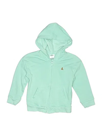 Pre-owned Baby Gap Kids' Zip Up Hoodie In Green