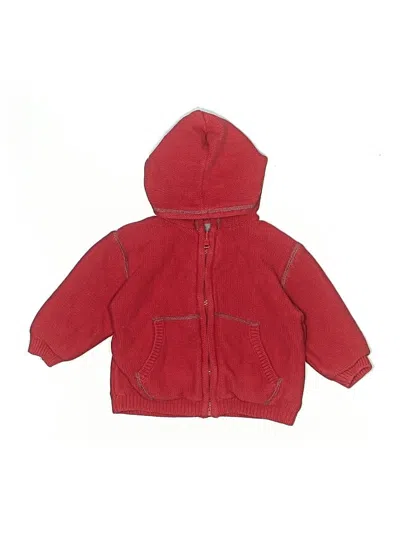 Pre-owned Baby Gap Babies' Zip Up Hoodie In Red