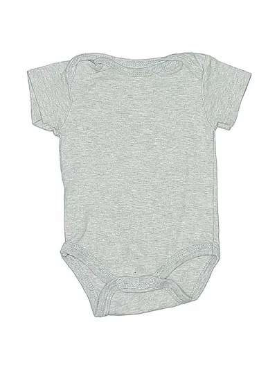 Pre-owned Baby Gear Babies' Short Sleeve Onesie In Gray