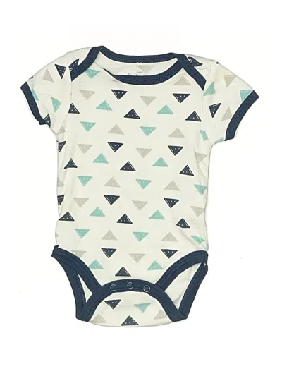 Pre-owned Baby Gear Babies' Short Sleeve Onesie In White