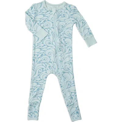 Baby Grey By Everly Grey Kids'  Convertible Zip Romper In Waves