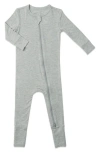 Baby Grey By Everly Grey Babies' Print Footie In Heather Grey Solid