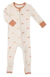 Baby Grey By Everly Grey Babies' Print Footie In Sunrise