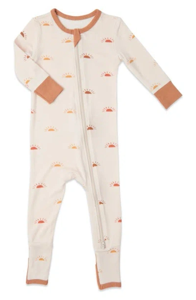 Baby Grey By Everly Grey Babies' Print Footie In Neutral