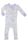 Baby Grey By Everly Grey Print Ruffle Convertible Romper In Bali