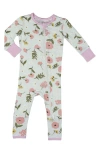 Baby Grey By Everly Grey Print Ruffle Convertible Romper In Multi