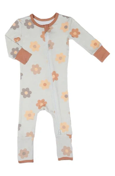 Baby Grey By Everly Grey Print Ruffle Convertible Romper In Gray