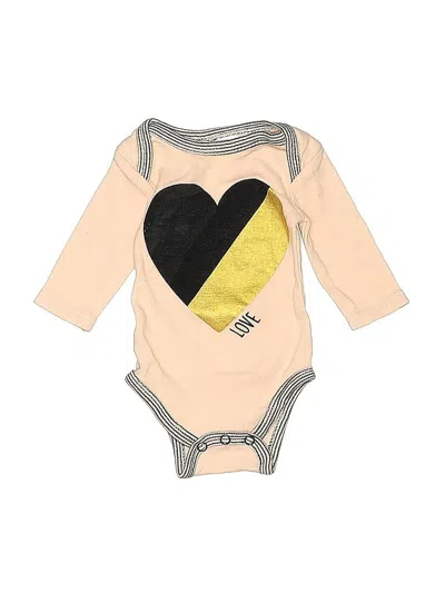 Pre-owned Baby Kiss Babies' Long Sleeve Onesie In Gold