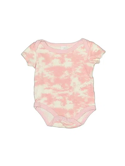 Pre-owned Baby Kiss Babies' Short Sleeve Onesie In Pink