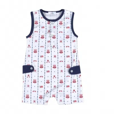 Baby Loren Kids Celebrate Pima Romper In White