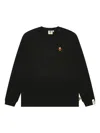 *baby Milo® Store By *a Bathing Ape® Angel Devil Long-sleeved Sweatshirt In Black